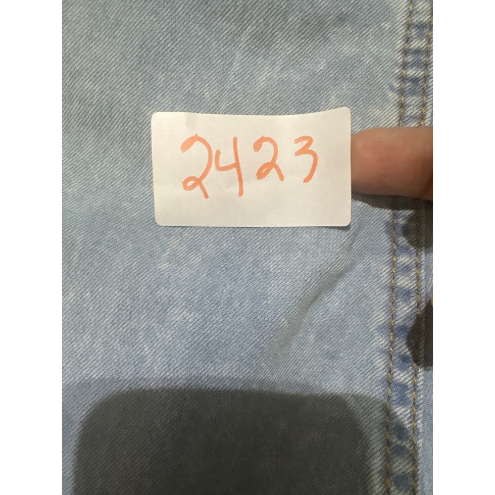 Nurture by Westbound Women 14W Light Wash Denim Wide Leg Culotte Crop Pants NEW - Picture 6 of 6